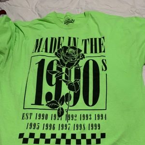 Neon green made in the 90s T-shirt